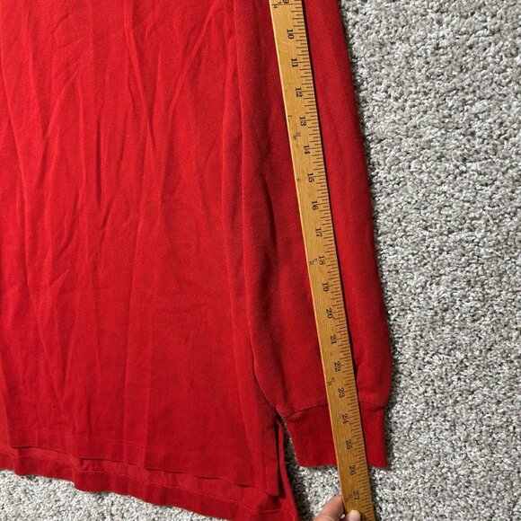 Ralph Lauren Polo Shirt Mens L Long Sleeve Preppy Classic Green Logo Plaid Colla - Picture 7 of 9